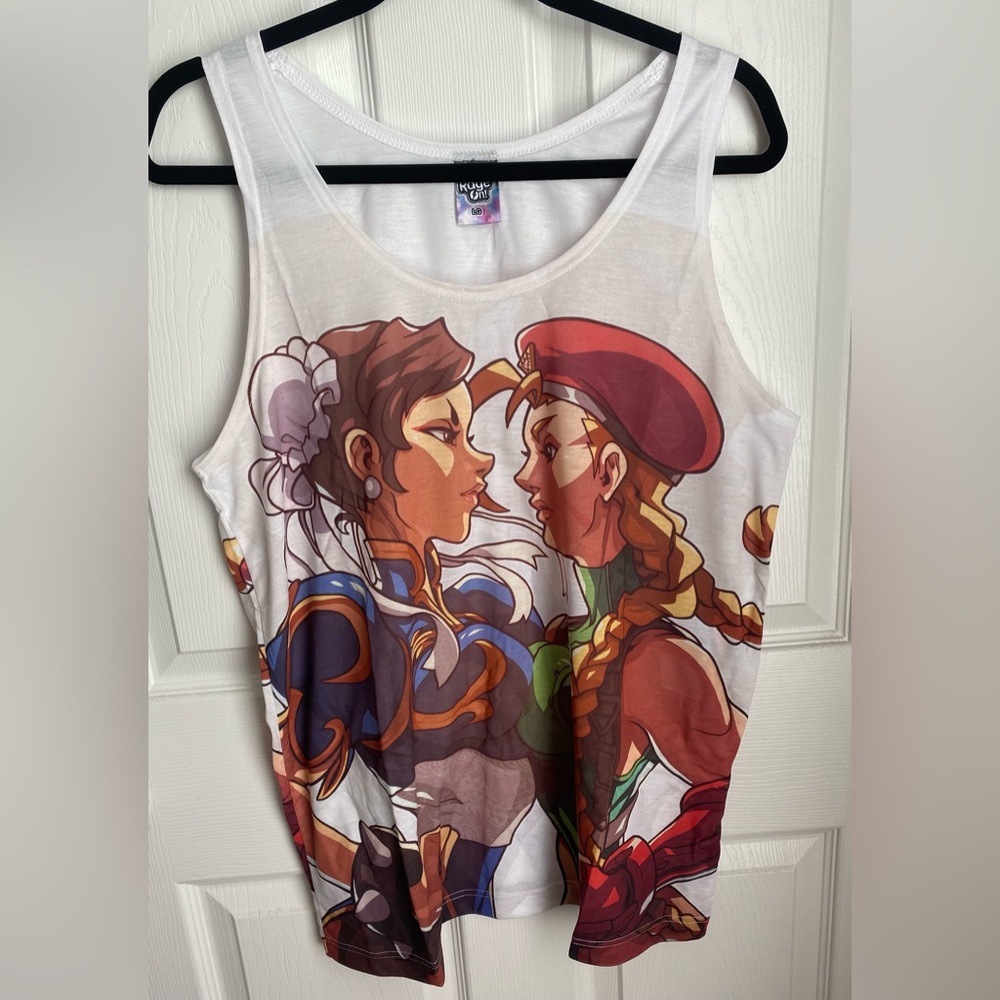 🔥 RageOn Street Fighter Chun-Li vs. Cammy Tank Top – Men’s (NEW) 🔥